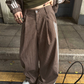 Vintage Plaid Stand Collar Jacket / Casual Pants WWP0017