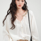 No Collar Balloon Sleeve Top / Vest / Pants CHS0002