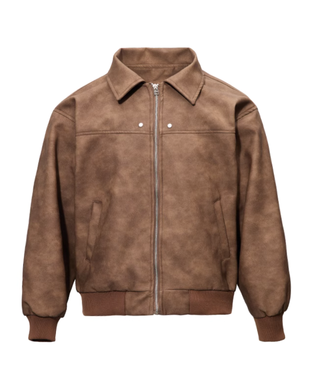 Retro Collar Leather Jacket NDC0001