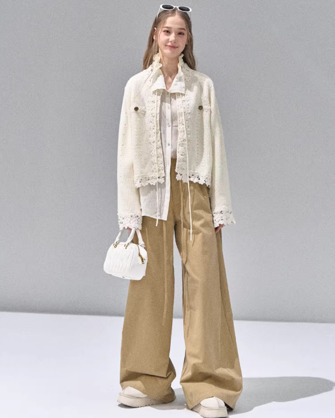 Flower Lace Knit Cardigan RCR0009