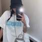 Glitter Logo Short Sleeve T-Shirt YLS0840