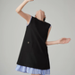 Striped Patchwork Sleeveless Vest Dress FER0066