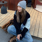 Color Blocking Design Plaid Sweater CYE0033
