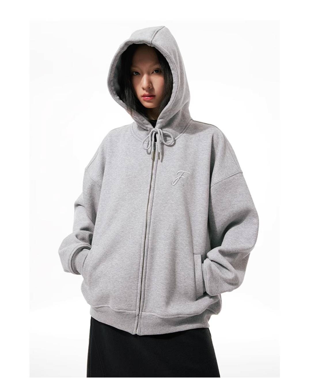 One Point Logo Zip Hoodie FUF0002