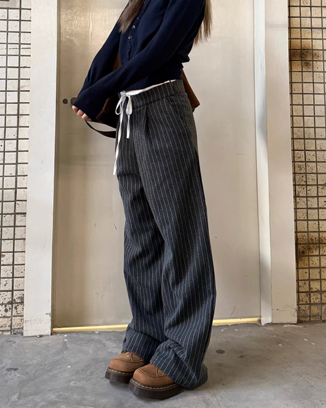 Double Waist Stripe Pants CYE0070