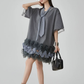 Hem Mesh Tulle Dress FER0159