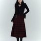 Belt Design Check Skirt lgh0013