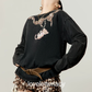 Leopard Print Cotton T-Shirt  / Leopard Frill Mini Shorts LLA0658