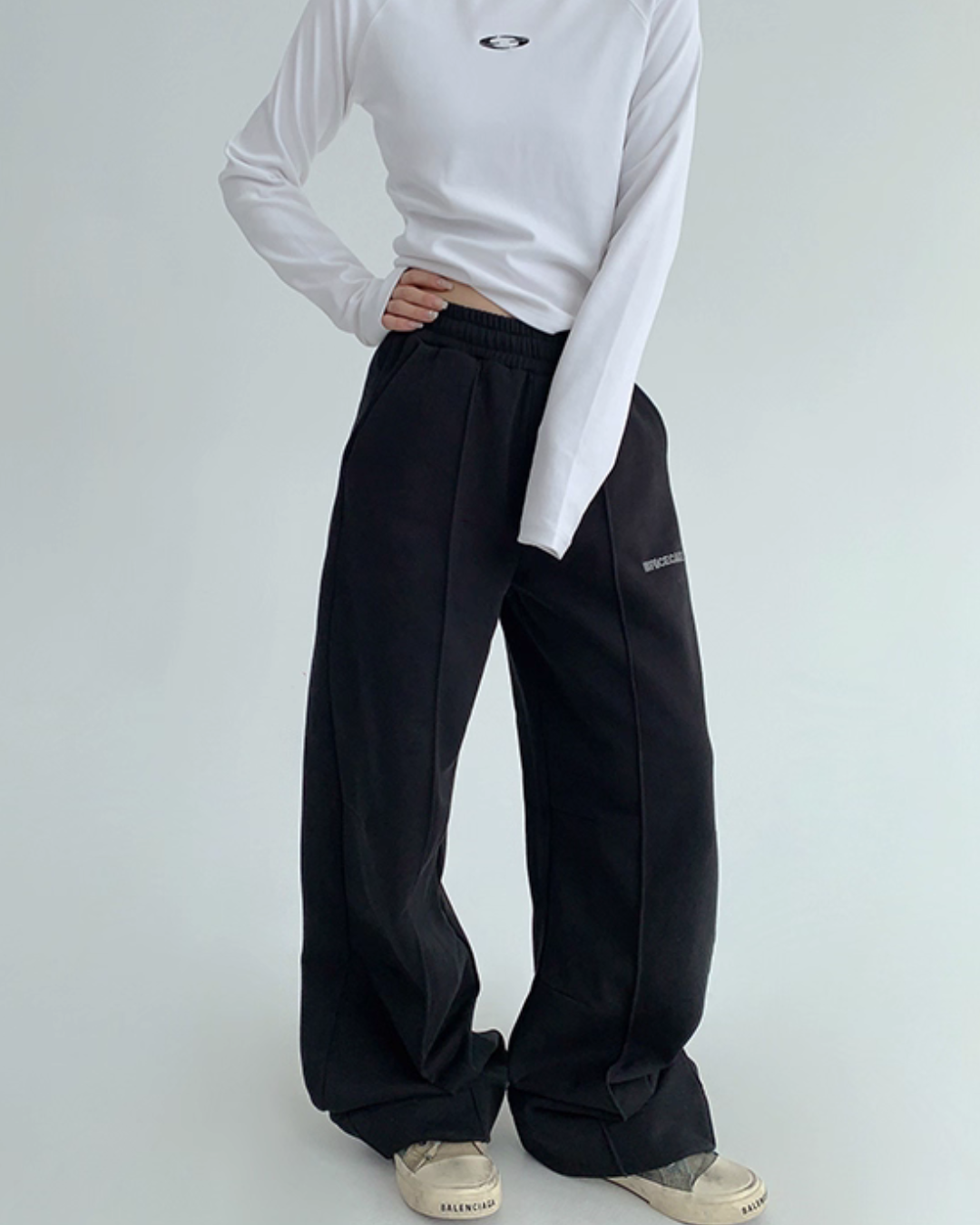 Drape Casual Wide Pants  YLS0948