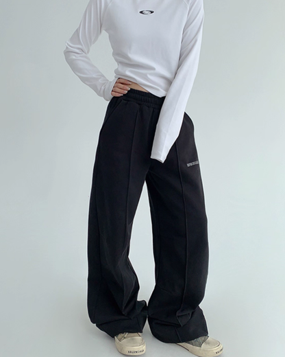 Drape Casual Wide Pants  YLS0948