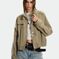 Retro Stand Collar Short Jacket ZTS0019