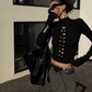 High Neck Ripped Design T-Shirt  ZRS0085