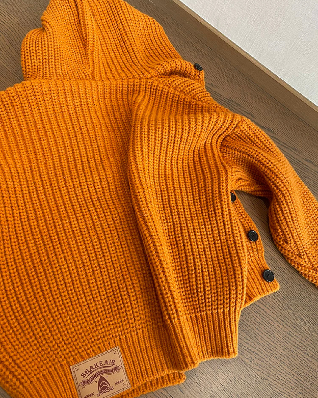 Loose-Gauge Hooded Rib Knit Cardigan DAZ0011