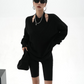 Halter Neck Layered Long Sleeve Knit SRS0191