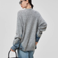 Denim Patchwork Crew Neck Top FER0056