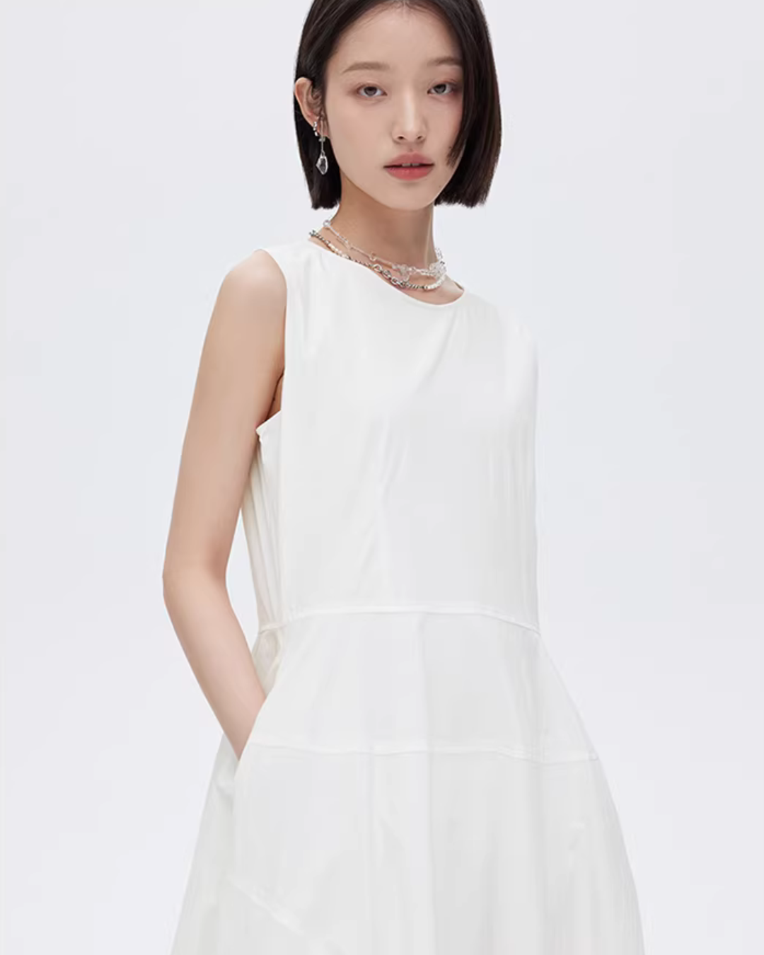 A-Line Sleeveless Tank Dress SHN0039
