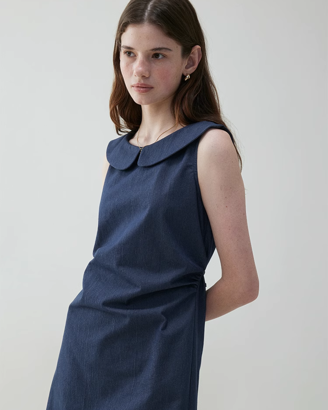 Round Collar Sleeveless Dress VOE0003