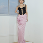 Pink Pleated Mop Skirt JNS0009