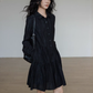 Polo Collar Long-Sleeve Dress VAS0190