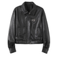 Leather Jacket / Asymmetric Check Pattern Skirt WEO0064