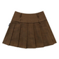 High Waist Slim Pleated Skirt ZZF0294