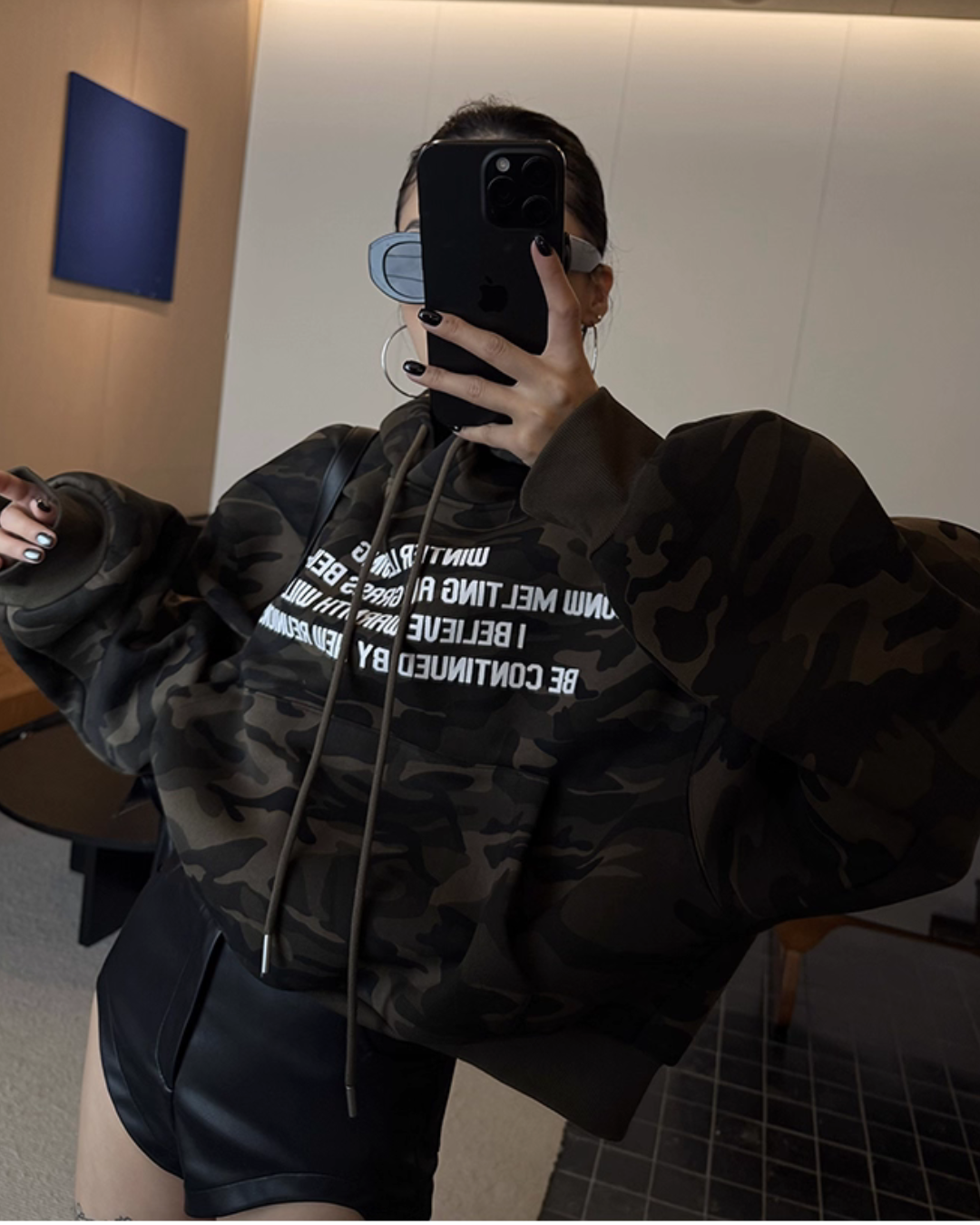 Logo Camouflage Hoodie ZRS0089