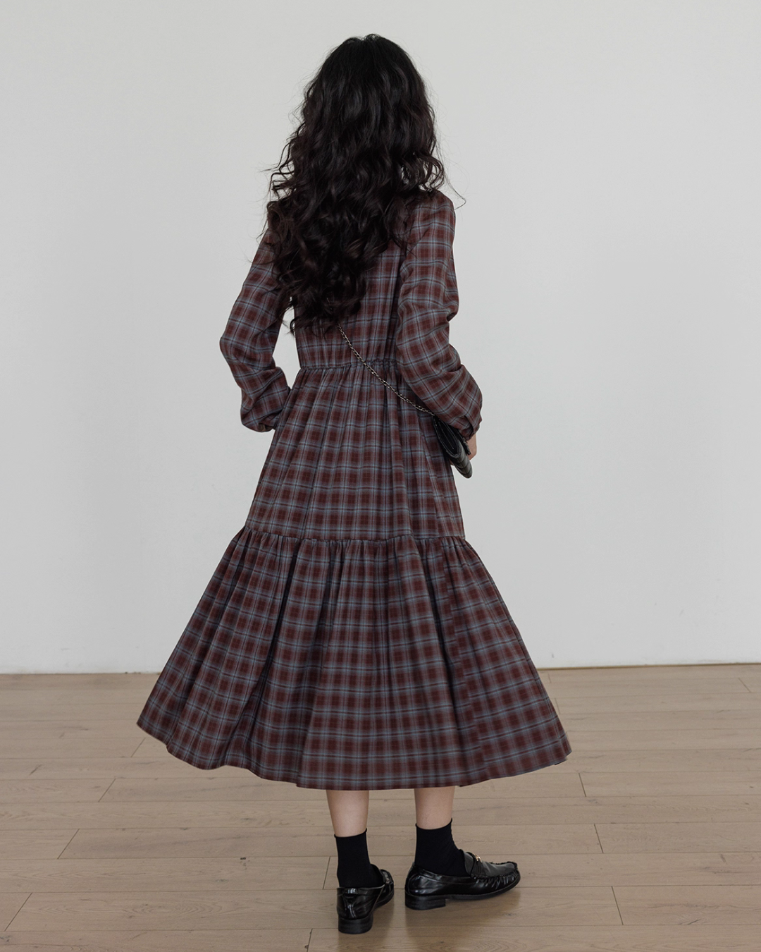 Classic Paid Long Dress VAS0162