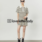 Striped Color Polo Dress LLA0204