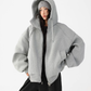 Stand Collar Hoodie Zip Jacket ACS0358