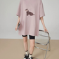 Dog Print Oversized T-Shirt FER0219