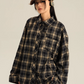 Loose Paid Long Sleeve Shirt EZK0043