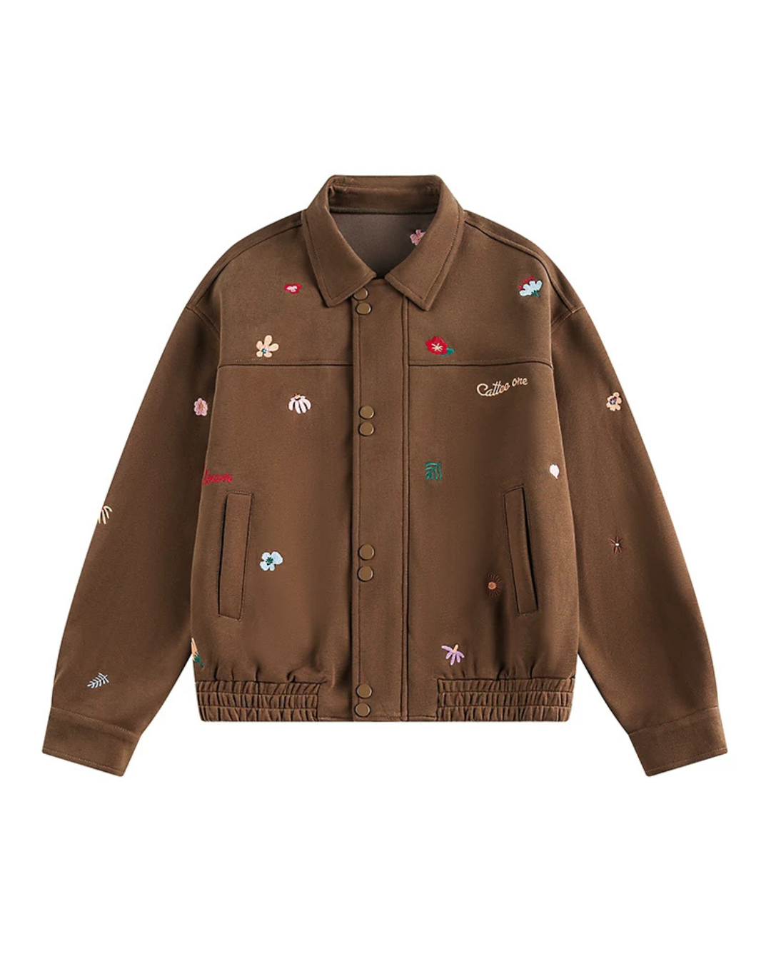 Small Embroidery Black Jacket WLS0007