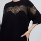Lace Docking Oversized Tunic T-Shirt FER0228