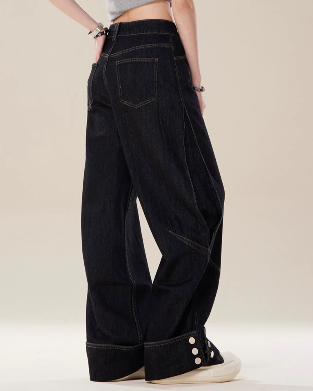 Loose Straight High-Waist Jeans ONP0005
