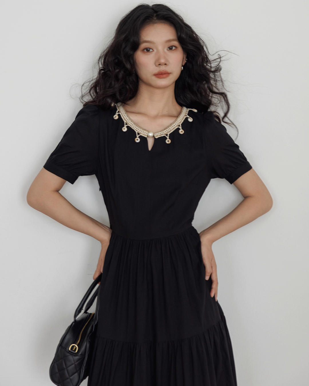 Round Neck Linen Long Dress VAS0132