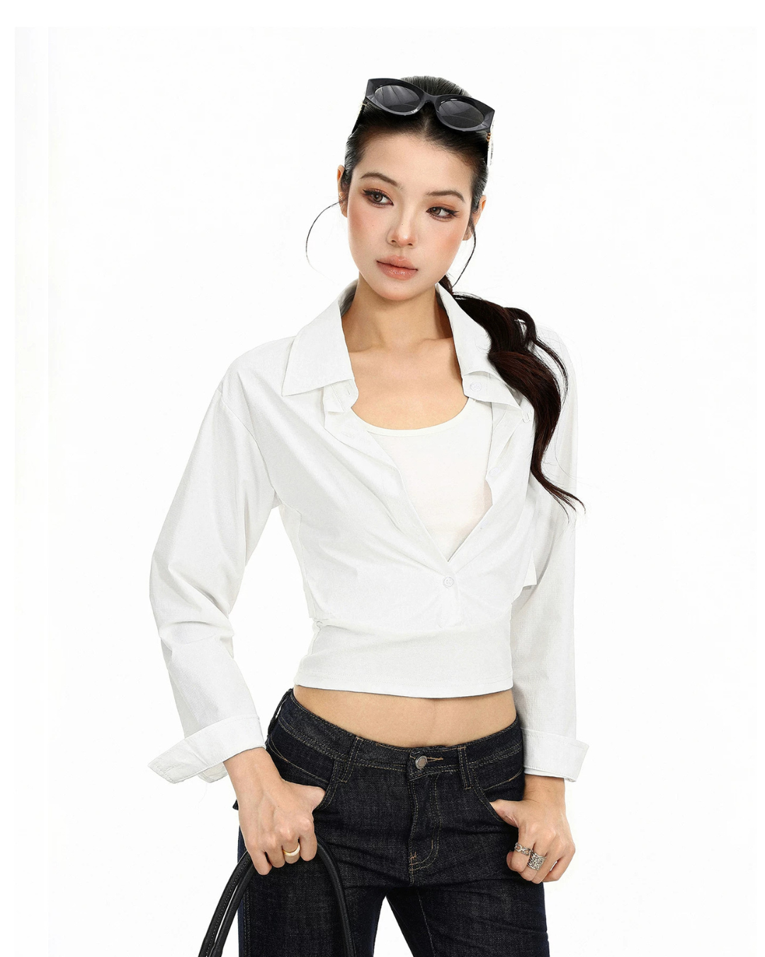 Crop Long Sleeve Shirt BGS0052