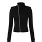 Stand Collar Slim Fit Jacket IMX0006