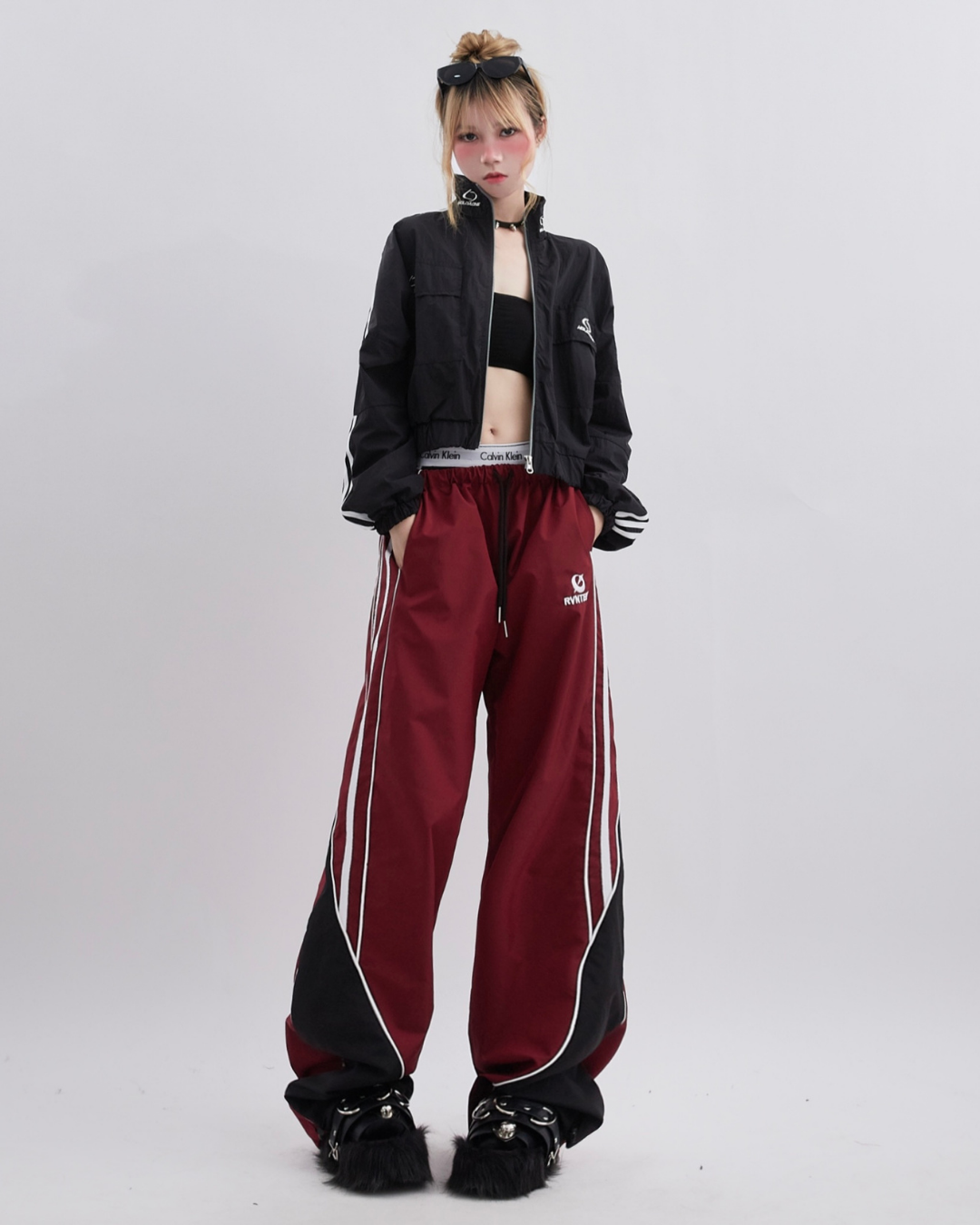 Retro Side Stripe Nylon Pants RHP0002