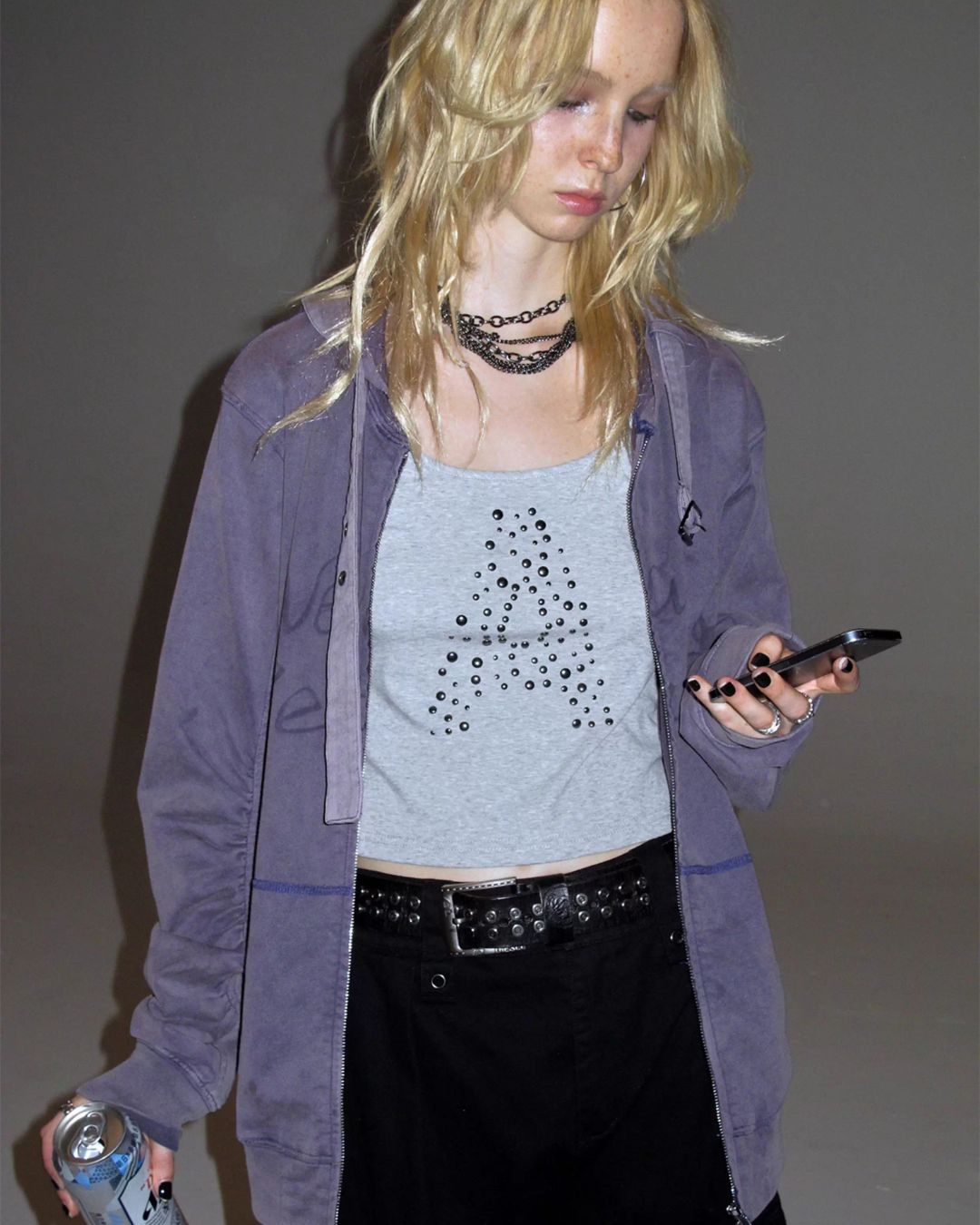 Punk Hood Zip Hoodie WAT0018