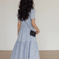Ribbon Embroidered Sleeveless Long Dress VAS0094