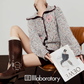 Mixed Color Knit Cardigan/Dark Purple Skirt LLA0580