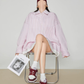 Pink Striped Oversized Shirt / Short Skirt FER0360