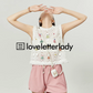 White Round Neck Sleeveless / Pink Shorts LLA0217