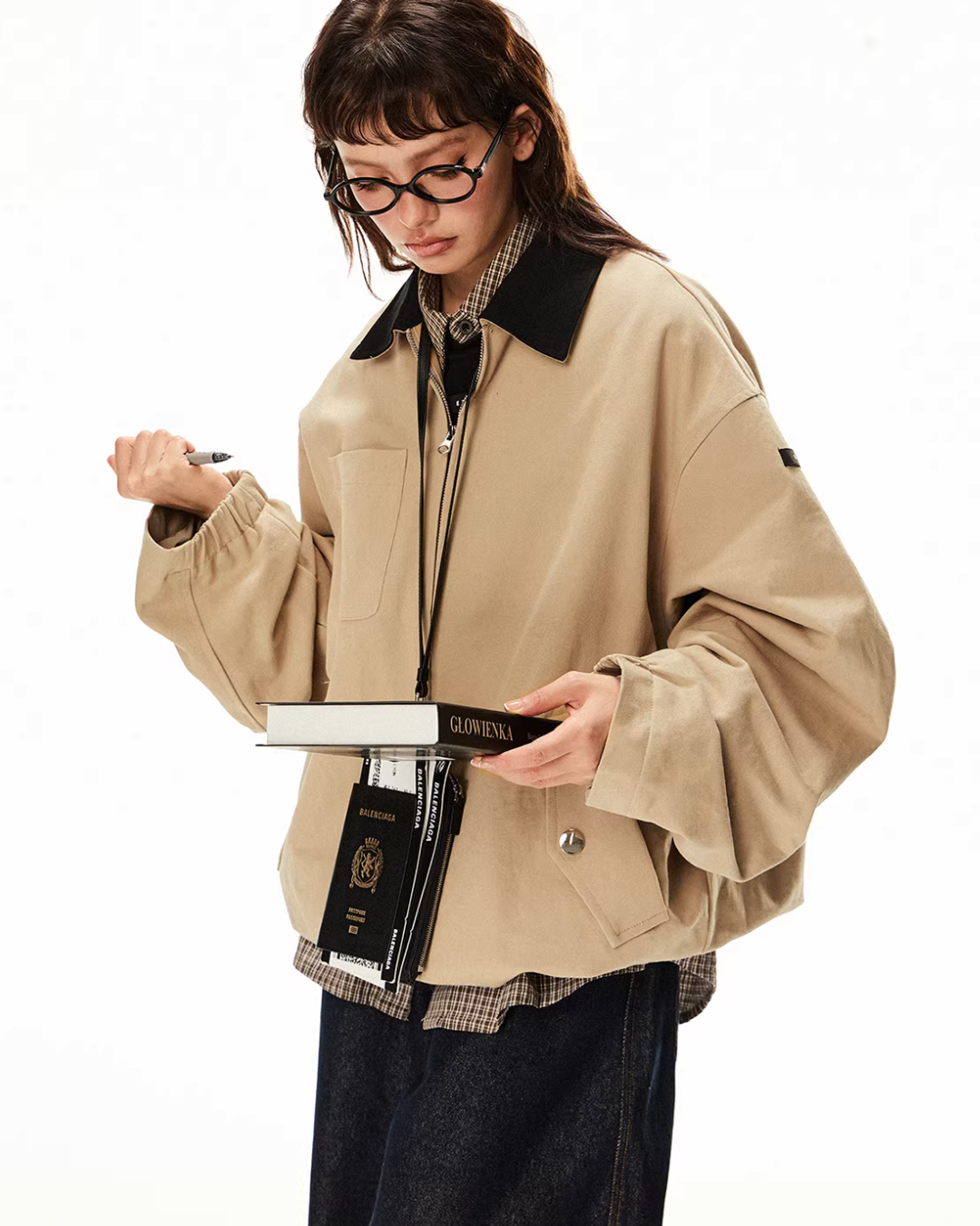 Vintage Style Work Blouson EZK0090