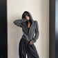 Color-Contrast Stitch Short Jacket YLS1045