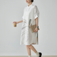 Hand-Drawn Art Print Shirt Dress FER0179