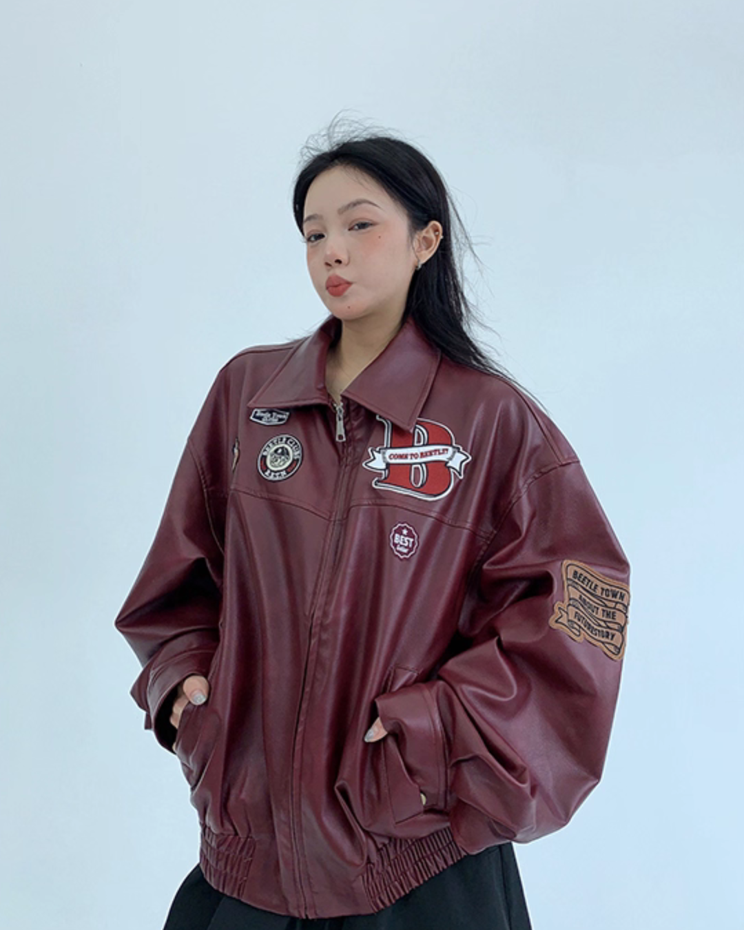 American Retro PU Leather Jacket YLS0895