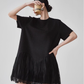 Rhinestone Short-Sleeve T-Shirt Dress FER0080