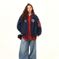 Layered Style Zip Up Hoodie WDZ0036
