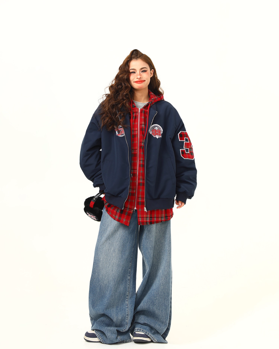 Layered Style Zip Up Hoodie WDZ0036